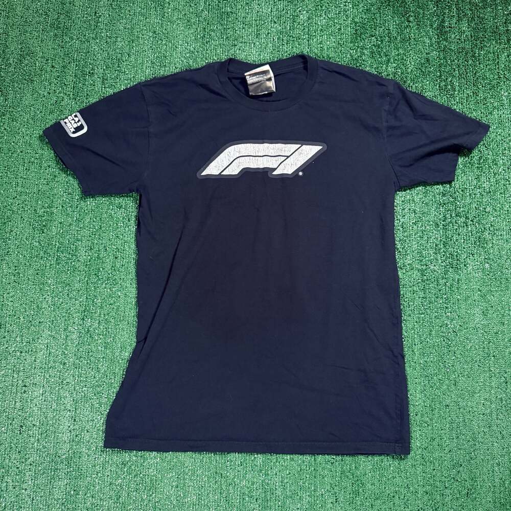 Unisex Navy Formula 1 2024 Las Vegas Grand Prix Steering T-Shirt - Men's Large